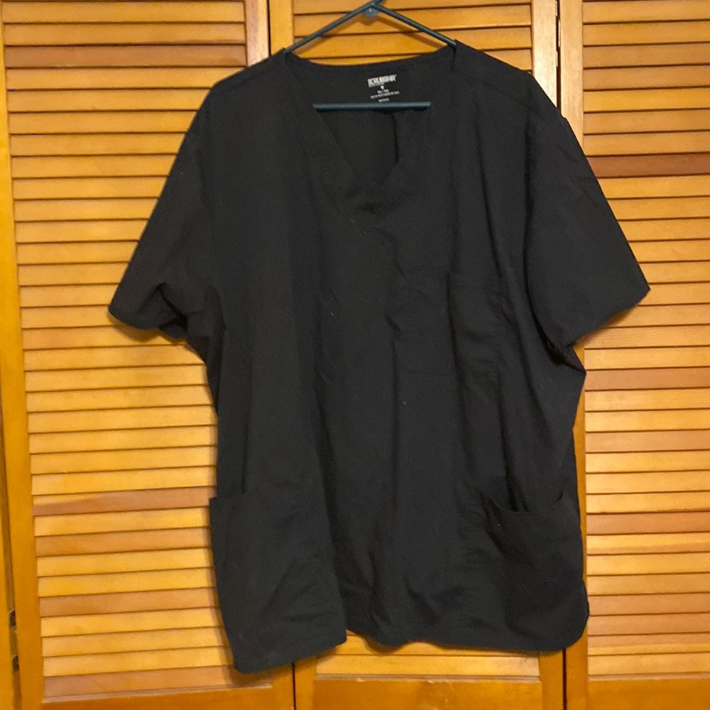 Black scrub top